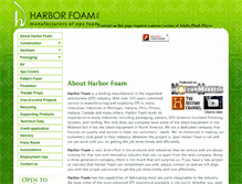 Tablet Screenshot of harborfoaminc.com